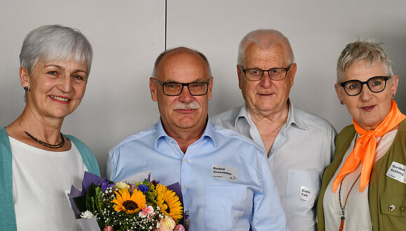 v.l. Eva Erhard, Roland Kronawitter, Erwin Faht, Doro Schömig